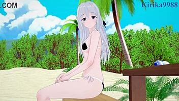 chiaki matsushita and hiyori shiina intense sex in classroom of the elite hentai 3d cartoon