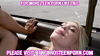 hot skinny euro blonde fucked in public doggystyle