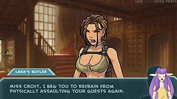 star chanel getting lara from behind in early part cartoon