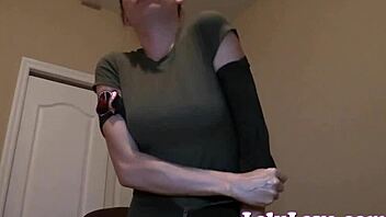 Female Topgun Officer Gives Detailed JOI While Masturbating