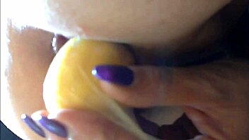 Dazzling Wife Teases Her Butthole With Lemons – Can You Resist Watching?