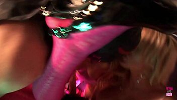 brunette slammed by masked guy