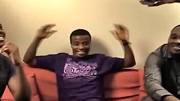 Sexy amateur endures rough gangbang and squirts