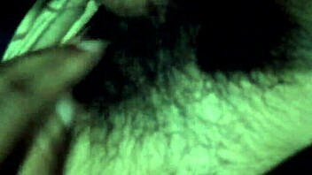 Shemale with hairy cock receives cumshot and sounding