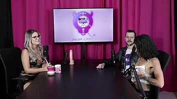 teen 18+ fetish for finger sucking while banging pussy in sheer red at himeros mansion