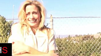 Blonde milf rides giant black cock