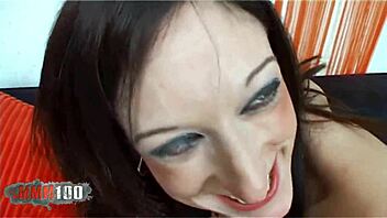 Petite babe takes big dick in her little ass for first porn scene. 😏