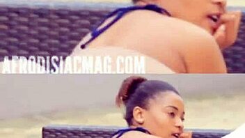 Enjoying the view of Phumla's wet pussy by the pool and other outdoor activities.