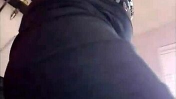 Cute Nerd In Sailor Outfit Masturbates In Panties During Sexting Session, Reaching Orgasm With Big Ass Exposed.