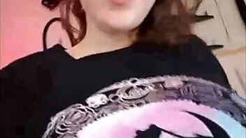 Cute Nerd In Sailor Outfit Masturbates In Panties During Sexting Session, Reaching Orgasm With Big Ass Exposed.