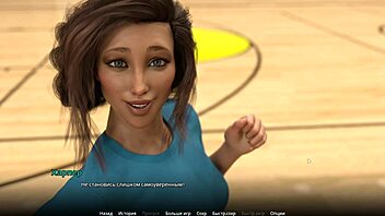 Big nipples and deepthroat action in anime game