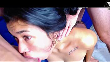 Blonde and Her Friend Gets a Ruthless Throat Fuck Leaving Their Throats with Plenty of Saliva Dont Stop