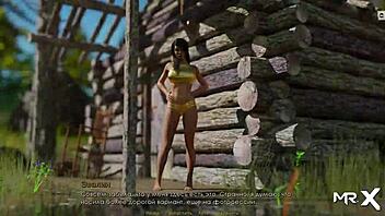 Retrieving the past with bikini girls tanning