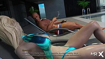 Retrieving the past with bikini girls tanning