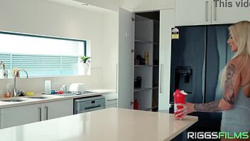 Wow, Muscle Barbie takes it hard in anal action!