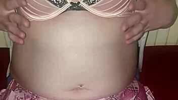 Using Vibrator In Sexy Lingerie Underwear For Orgasm