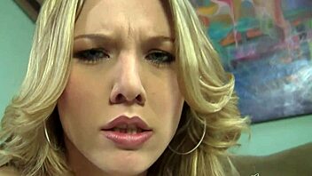 Pretty blonde amateur Sierra Day likes to have a lot of cock in her mouth
