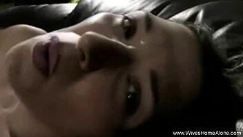 Ebony wife enjoys solo relaxation with personal toys