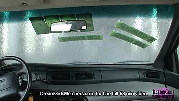 pretty college girl flashing naked in public