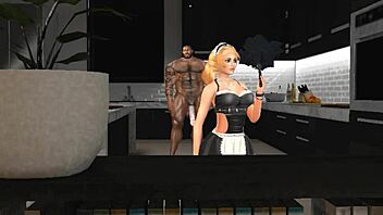 mega hunk duane brown surprises maid with a generous tip and she accepts it fully