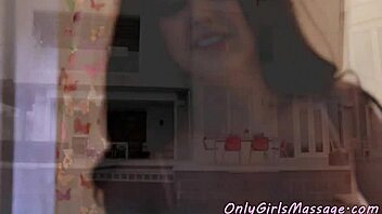 busty teen licks adorable masseuse's pussy