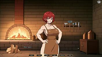 Hot Tomboy Femdom Titjob in Kitchen! Hentai Game Ep 4 Rocks!