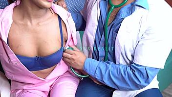 Sexy patient gets treated by hot doctor in hospital