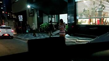 A ride in an Uber turns into an erotic experience with seduction and oral sex.