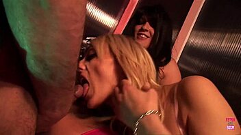 brunette slammed by masked guy