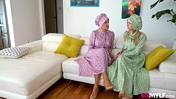 amish stepmoms penny barber and pristine edge swap dicks