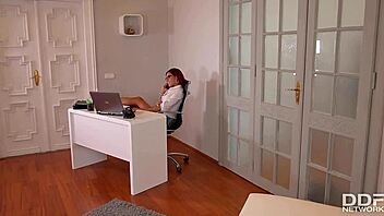 rose valerie’s office cleaning turns anal with kai taylor’s long pipe. intense workday vibes.