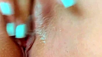 young girl masturbates wet tight pussy to orgasm