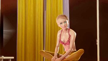 teen stocking solo masturbation 3d