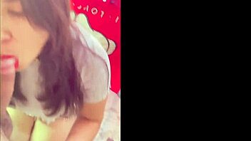 A Latina beauty gives a professional blowjob and gets a facial in this homemade video.