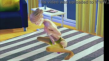 teen stocking solo masturbation 3d