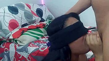 kendall sucks my big cock so good while bound