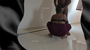 Tamil Maid Sreelatha Sucks Owner's Cock While Wife's Away