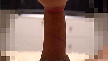 She feels my monster cock throbbing as cum fills her mouth 😋