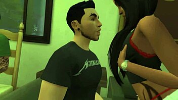 Pornstars At College Party - Teasing In Sims 4