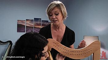 i'm the goth teen fucking this busty professor with strapon