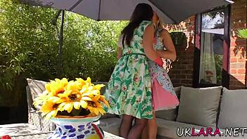 British milf licks babe's pussy in high definition video.