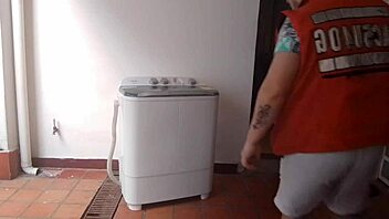 Air technician checks my ass with big dick