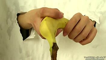 Crush That Banana With Messy Hand Fetish!