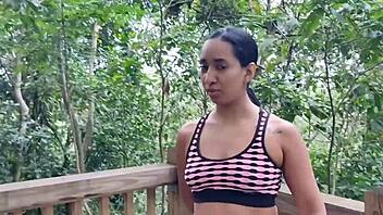 Damn! Outdoor Fucking with My Personal Coach’s Amazing Cock!