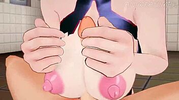 First time lesbian experience with a Dragon Ball Z themed hentai