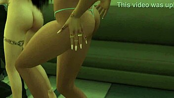 Pornstars At College Party - Teasing In Sims 4