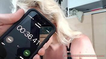 Blonde Slut Sings While Deepthroating Big Cock On Webcam