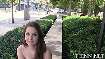 Cali Hayes, legal teen 18+, trades blowjob for Colombian specie.