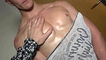 casting cutie gaston bayer shows off flexible body on camera