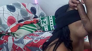 kendall sucks my big cock so good while bound